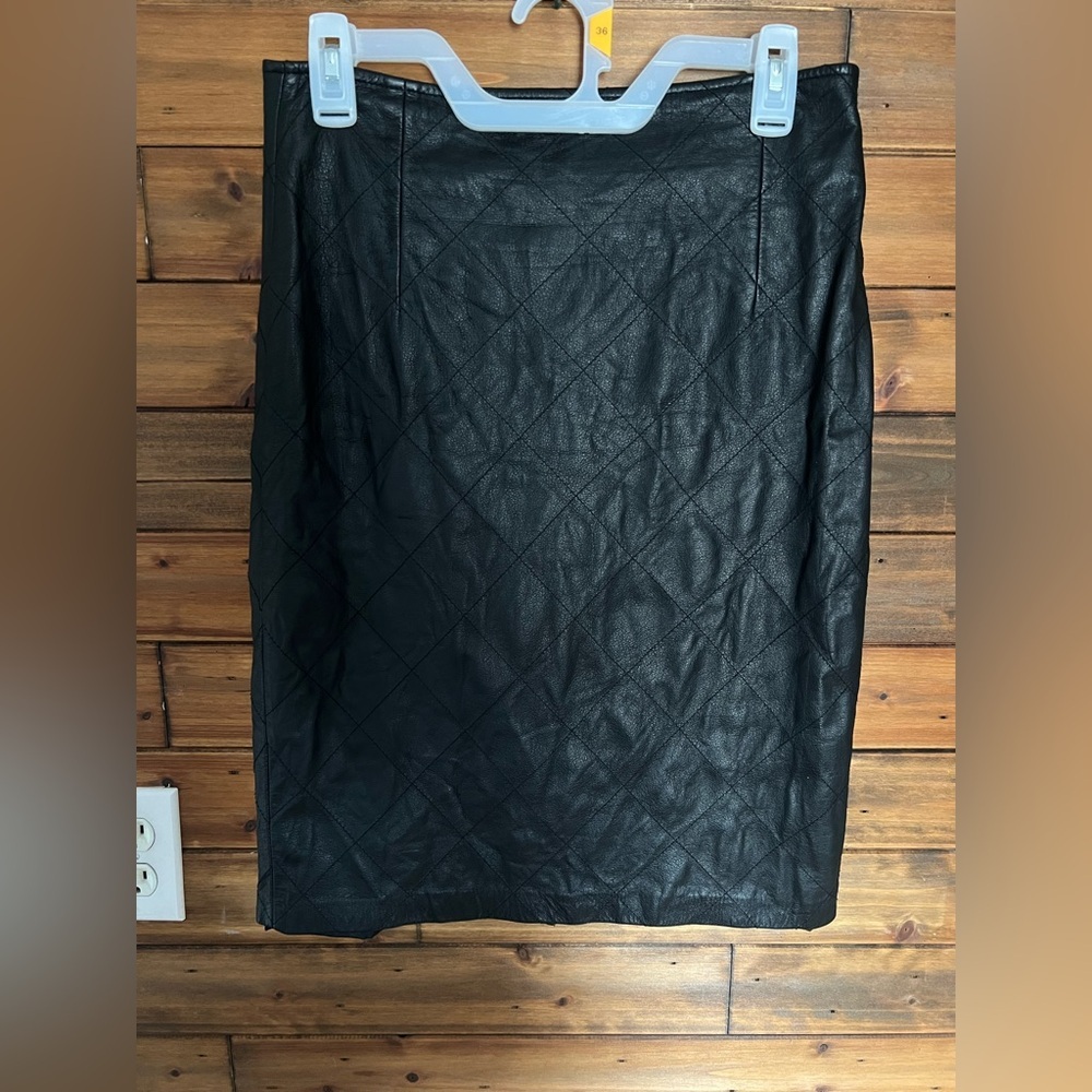 Design studio vintage leather skirt size see pictures
